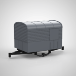 Remorque bois de côté H0m – Remorque De Dion Bouton "Postale Métal et bois" de type NF - CFD